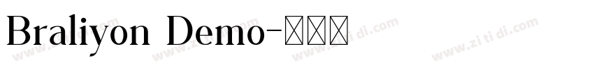 Braliyon Demo字体转换